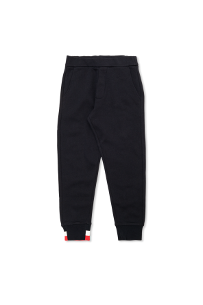 Czarny Spodnie z logo Stone Island Junior - Vitkac Polska